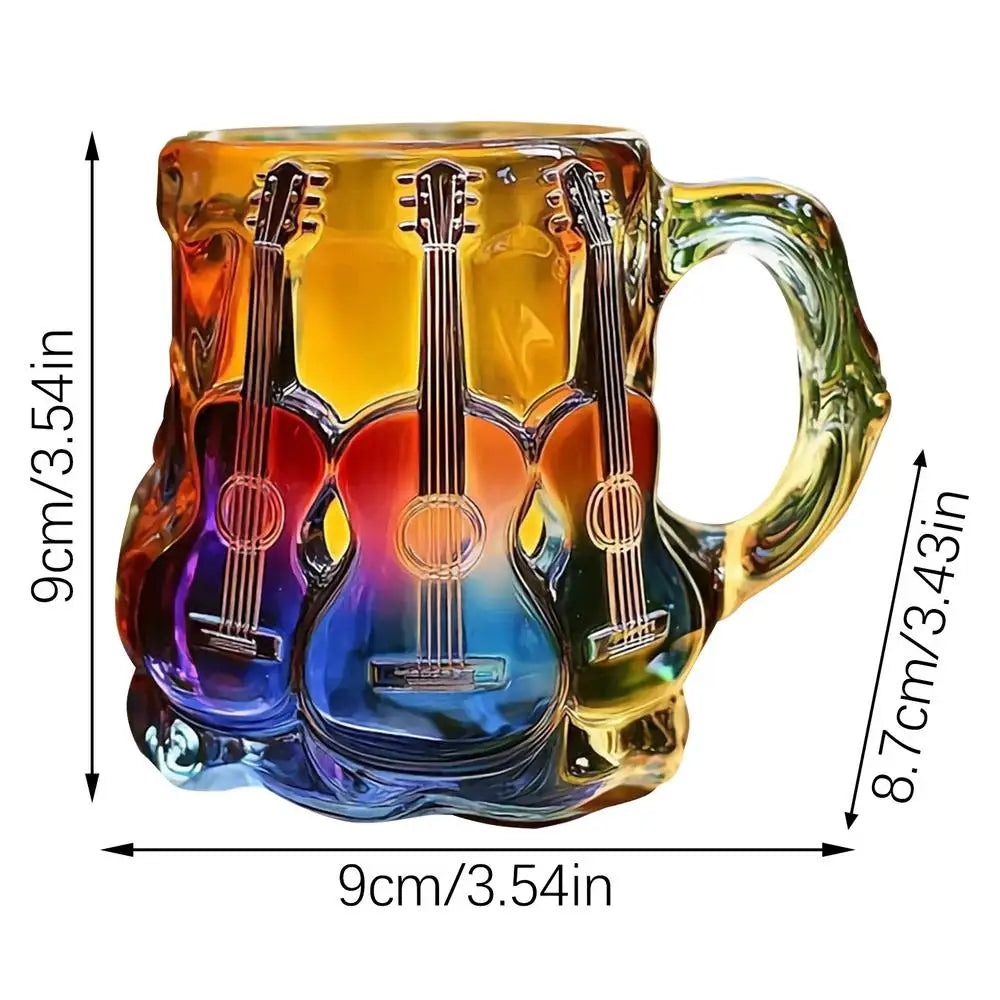 Artistic 3D Guitar Art Mug
