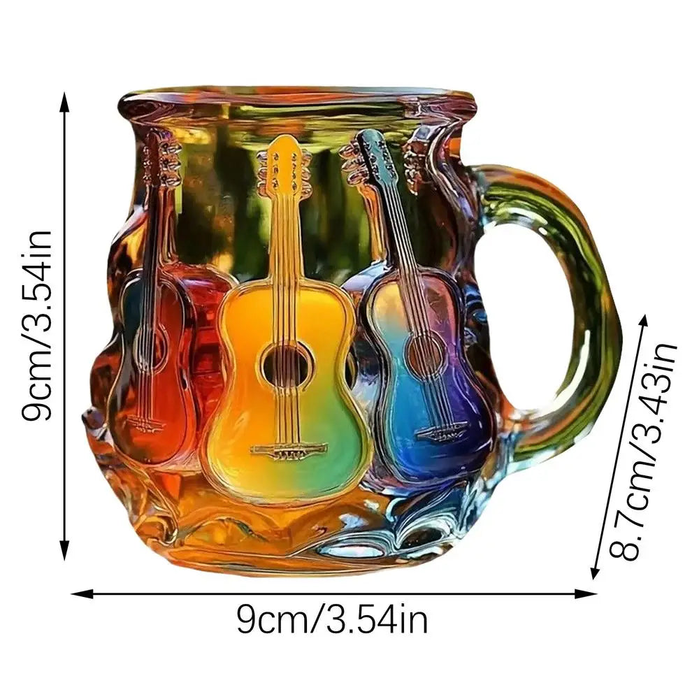 Artistic 3D Guitar Art Mug