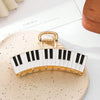 Black And White Piano Keys Hair Claw