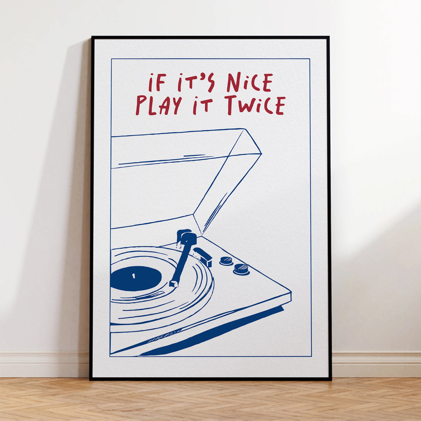 "If It's Nice Play It Twice" Music Canvas Wall Art