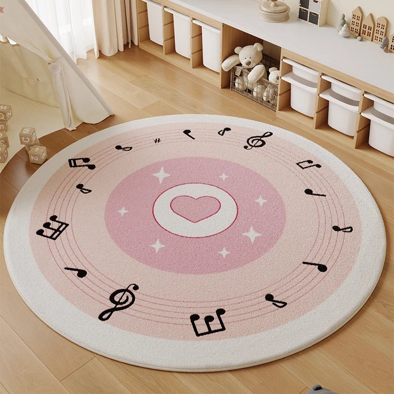 Music Theme Round Carpet