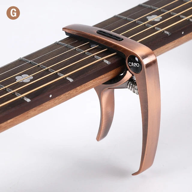 Wood/Metal Guitar Pick Holder Capo