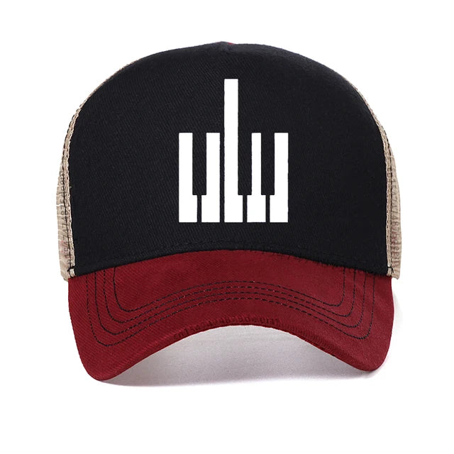 Funny Piano Keys Mesh Cap