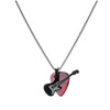 Punk Guitar & Pick Pendant Necklace