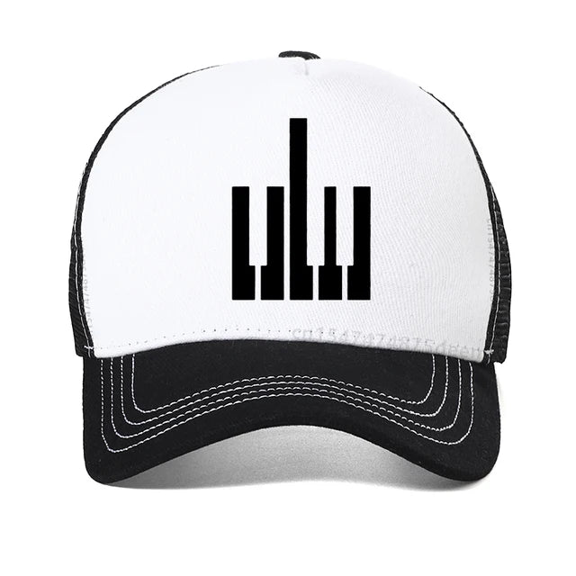 Funny Piano Keys Mesh Cap