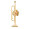 Jazz Music Instrument Shaped Brooch Pin (Trumpet Flute Violin Saxophone)