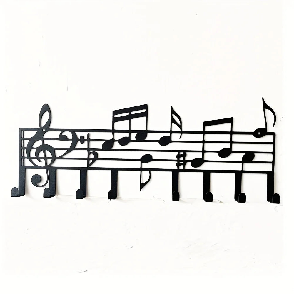 Music Notes Wall Hooks Decorative Hanger