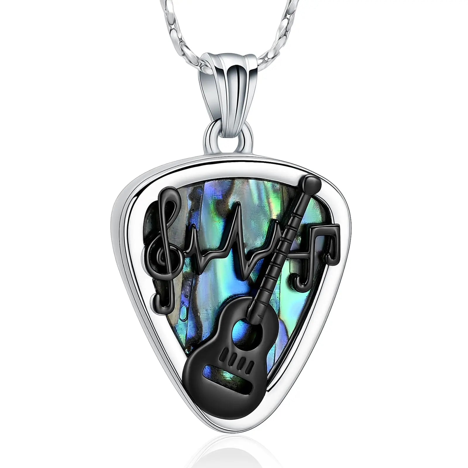3D Guitar Pick Cremation Necklace