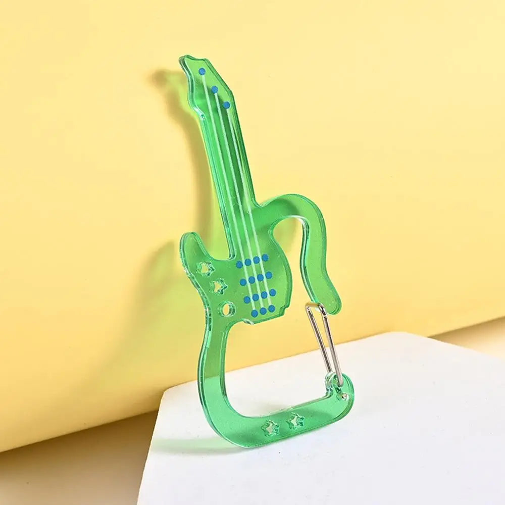 Guitar & Music Notes Acrylic Carabiner Clip