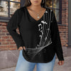 Musical Black Plus Size T-Shirt