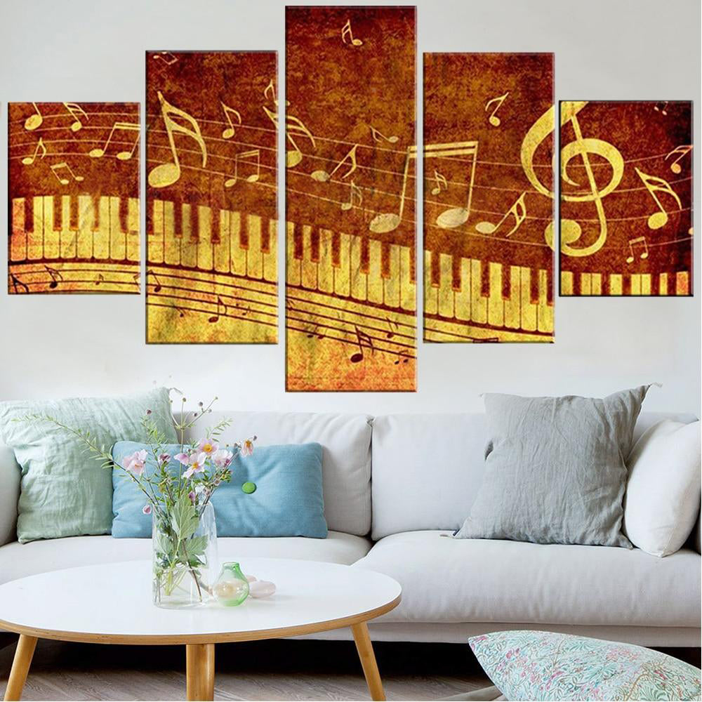 Modern Piano Keys Music Canvas Art