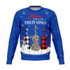 Christmas Begin With Violin Songs Blue Sweatshirt