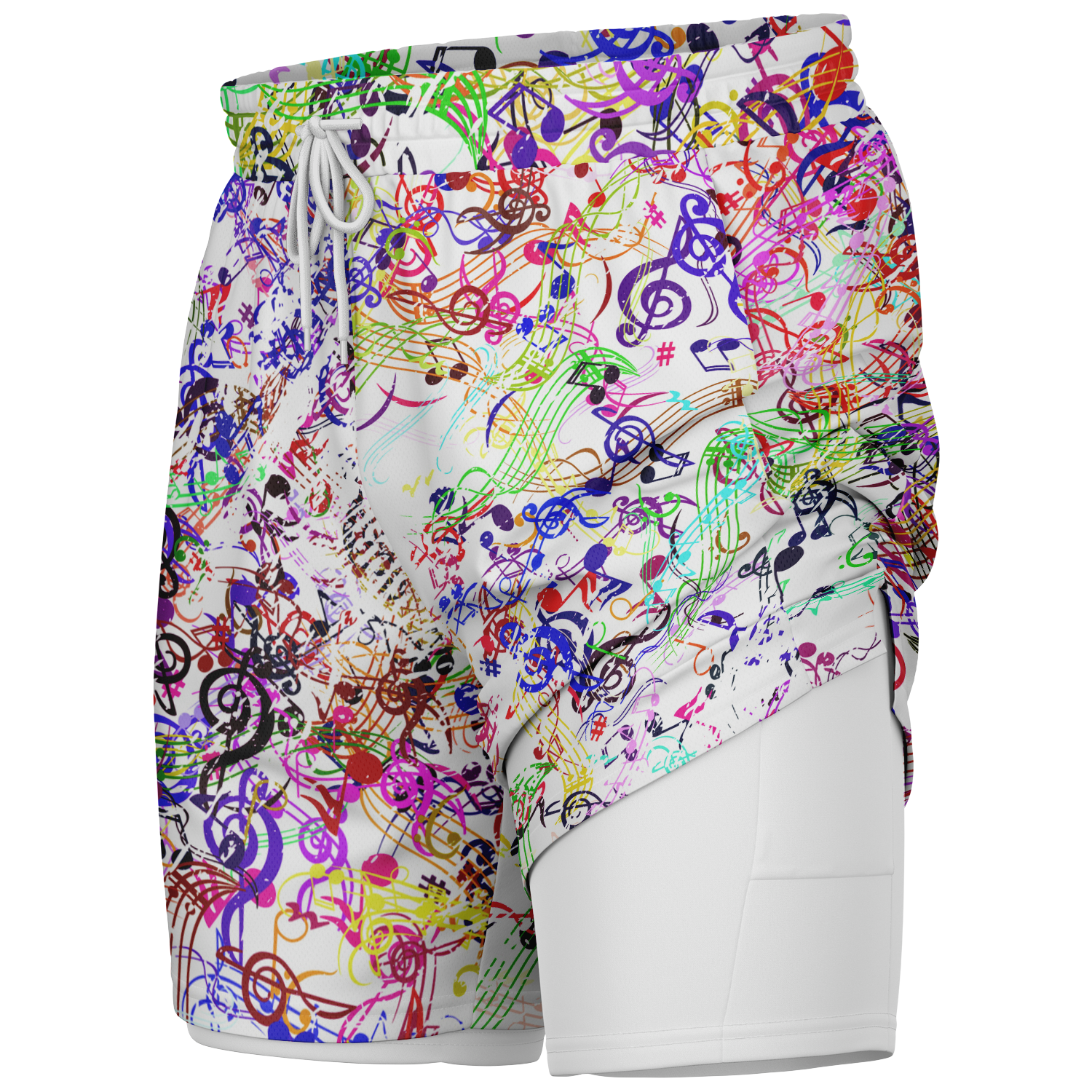 Colorful Music 2-In-1 Shorts