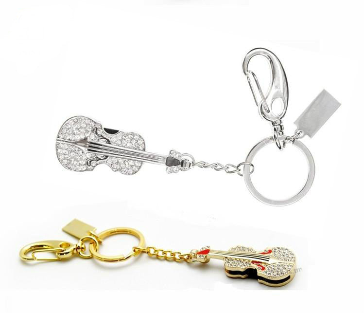 Violin Key Chain USB Flash Drive