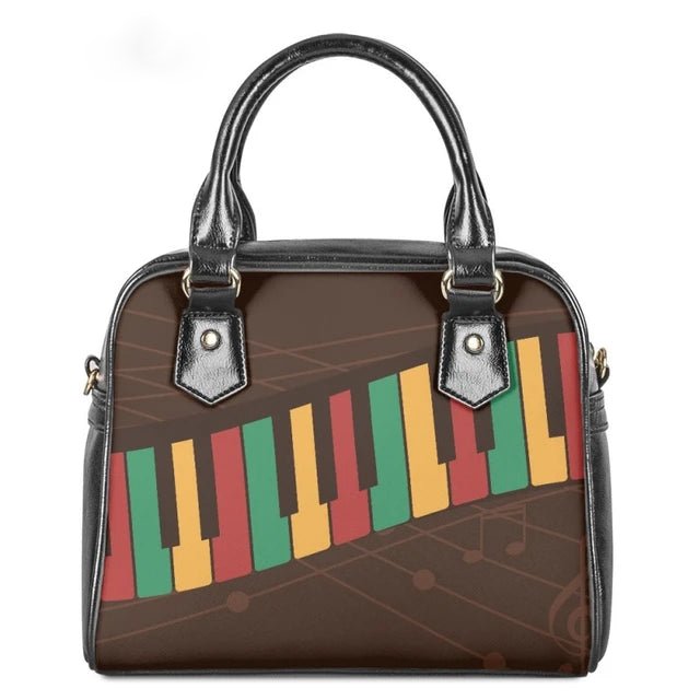 Stylish Piano Print Handbag Collection