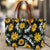 Piano Keys Sunflower Tote Bag