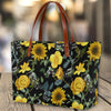 Musical Floral Tote Bag