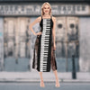 Piano Keys Lace Cami Dress