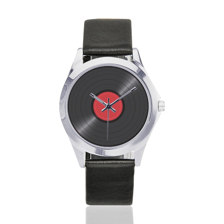 Retro Vinyl Record Watch (Silver Color)