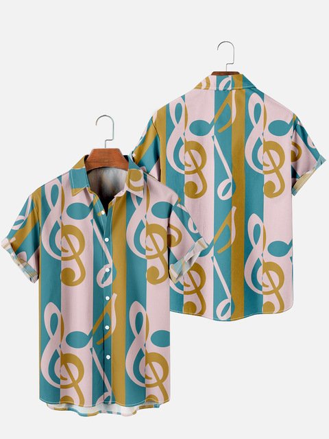 Music Design Short Sleeves Shirt