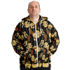 Guitar Wave Plus-Size Zip Hoodie