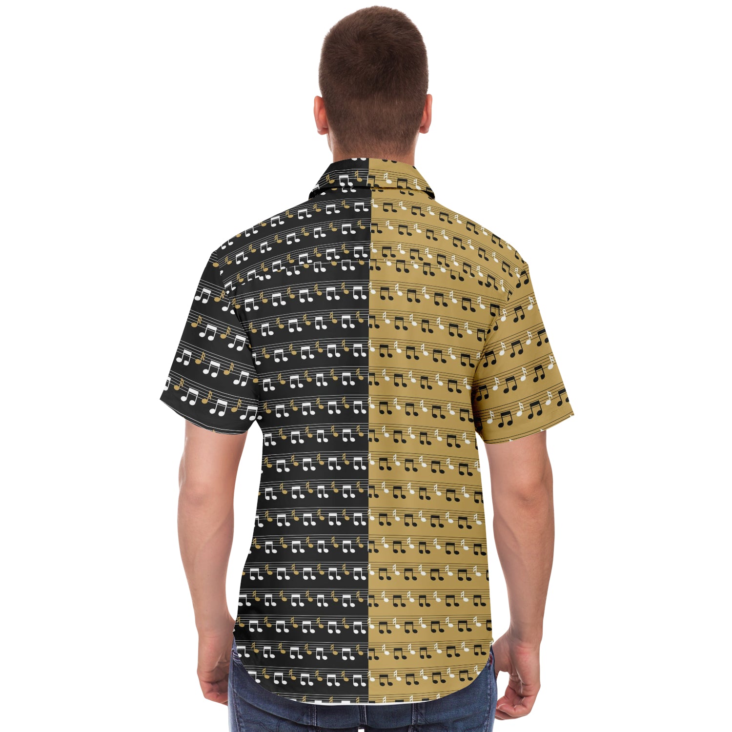 Music Notes Short Sleeve Shirt