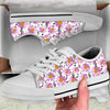 Music & Flower Print Canvas Shoes