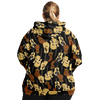 Guitar Wave Plus-Size Zip Hoodie