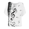 Piano Keys Batwing T-Shirt