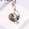 Music Treble Clef 7 Chakra Necklace