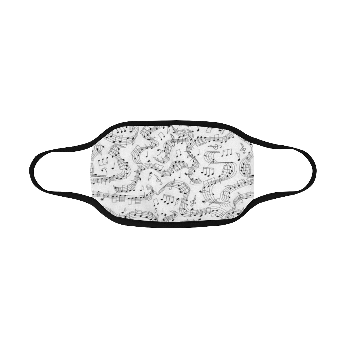 Musical Notes White Mask