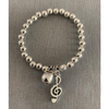 Treble Clef Bell Bracelet