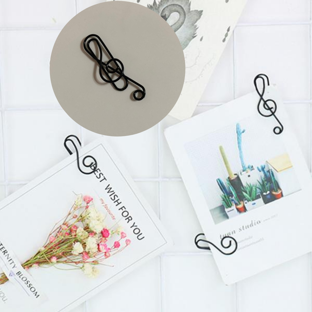 Music Note Paper Clips (9 PCS)