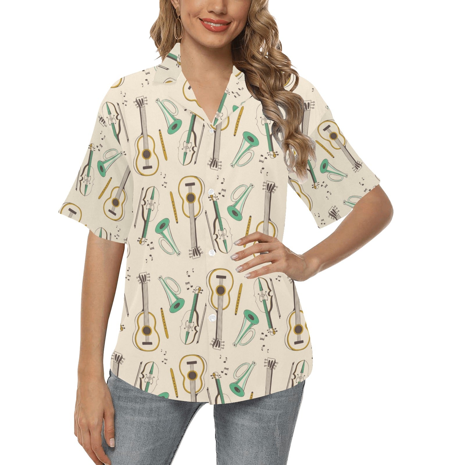 Music Instruments Hawaiian Shirt