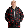 Vinyl Plus-Size Zip Hoodie