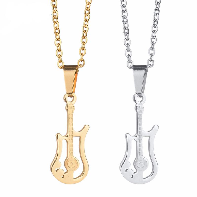 Electric Guitar Stainless Steel Necklace - Artistic Pod Review
