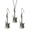 Guitar Earrings & Necklace