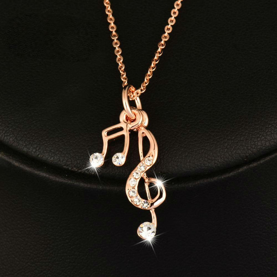 Premium Music Notes Pendant Necklace