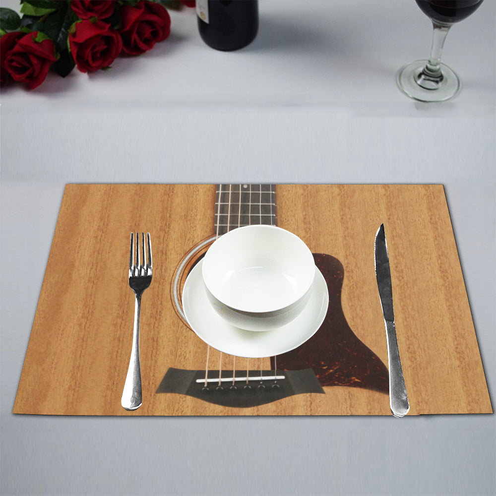 Wood Guitar Placemats (Set of 4)