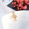 Rose Gold Musical Note Necklace