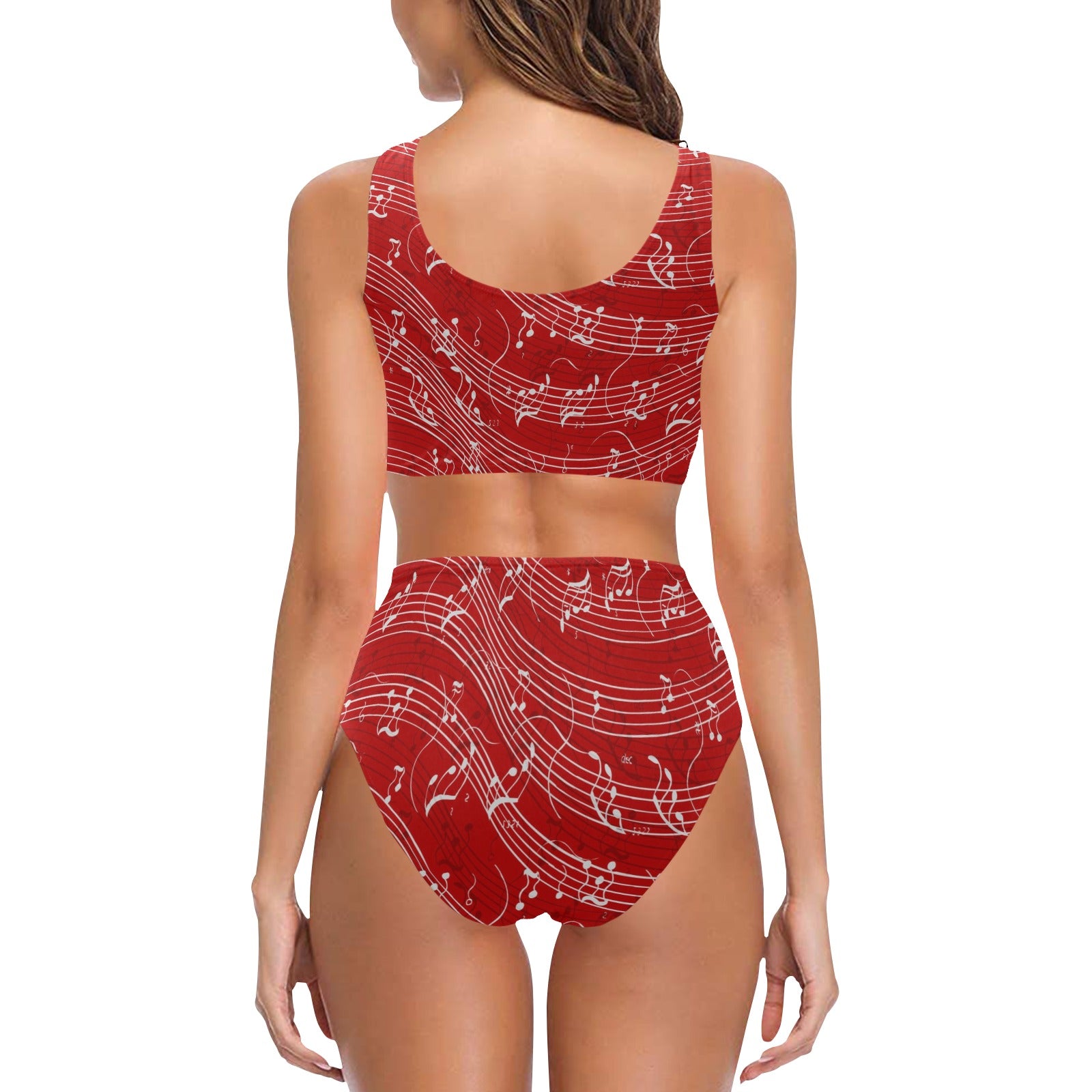 Musical Red Bikini Swimsuit