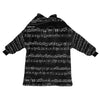 Music Sheet Blanket Hoodie