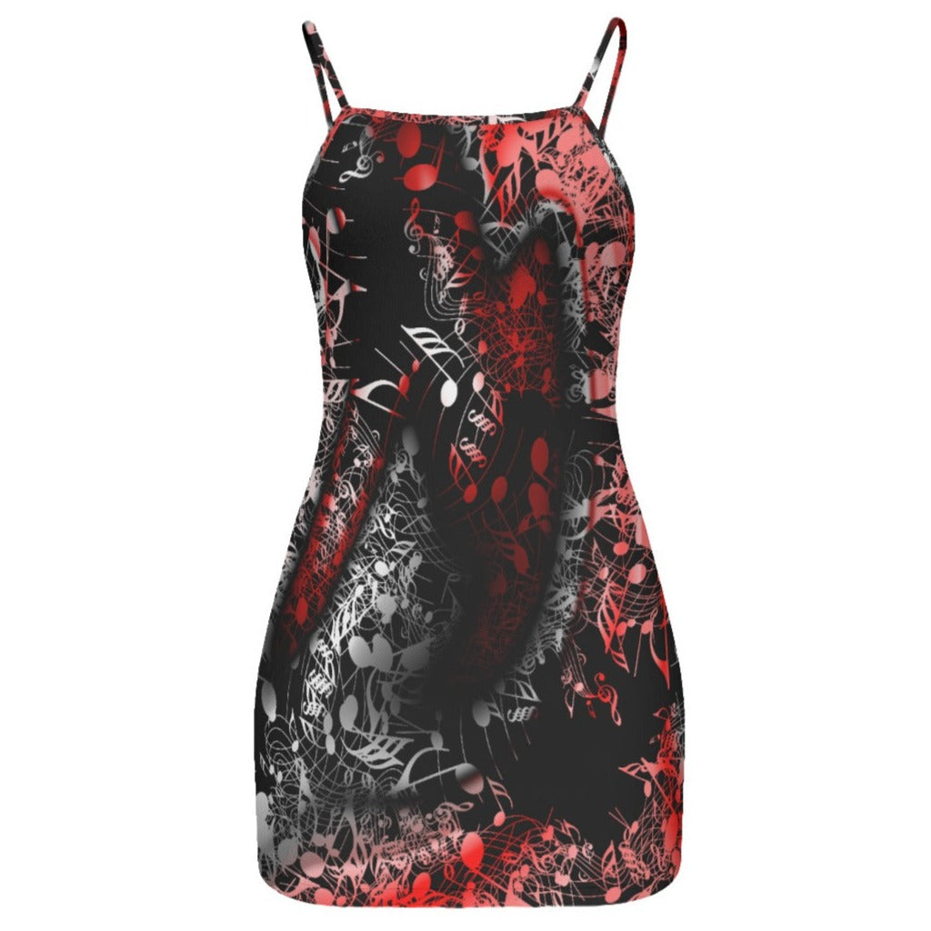 Music Notes Abstract Cami Dress