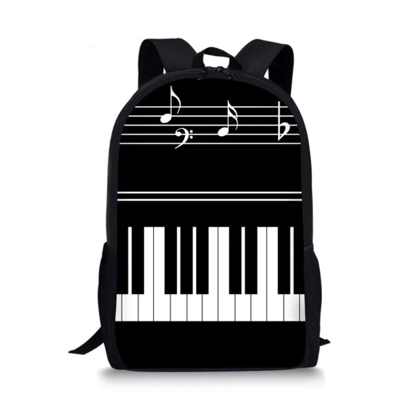Music Notes Piano School Bag Set - Artistic Pod