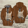 Dark Wood Guitar Sweatshirt/Hoodie