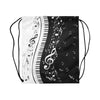 Piano Keys Music Notes Drawstring Bags