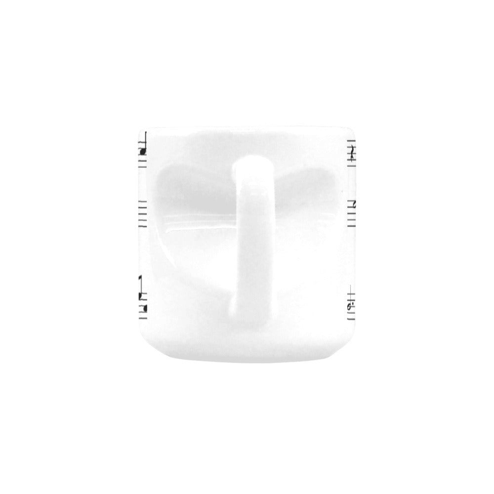 Music Sheet Heart-shaped Mug