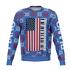 Piano Christmas Blue Sweatshirt