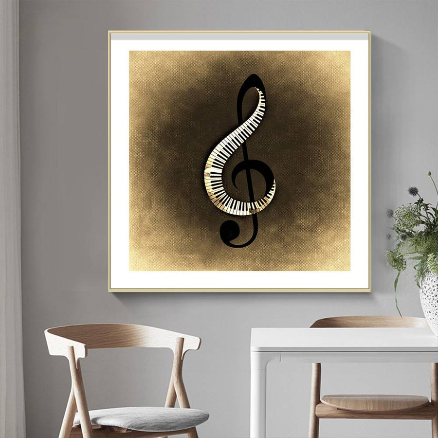 Modern Music Notes Canvas