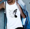 Music Note Graphic Vest